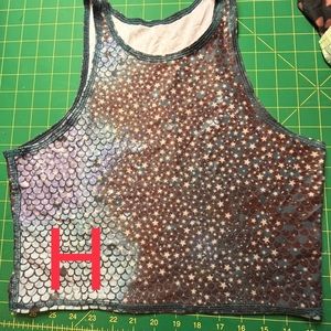 Teeki yoga top- H pattern